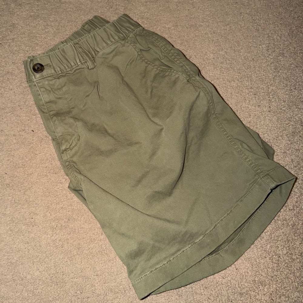 Bearbottom Olive Green Casual Pull-On Shorts